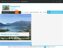 Tablet Screenshot of casadamare.com